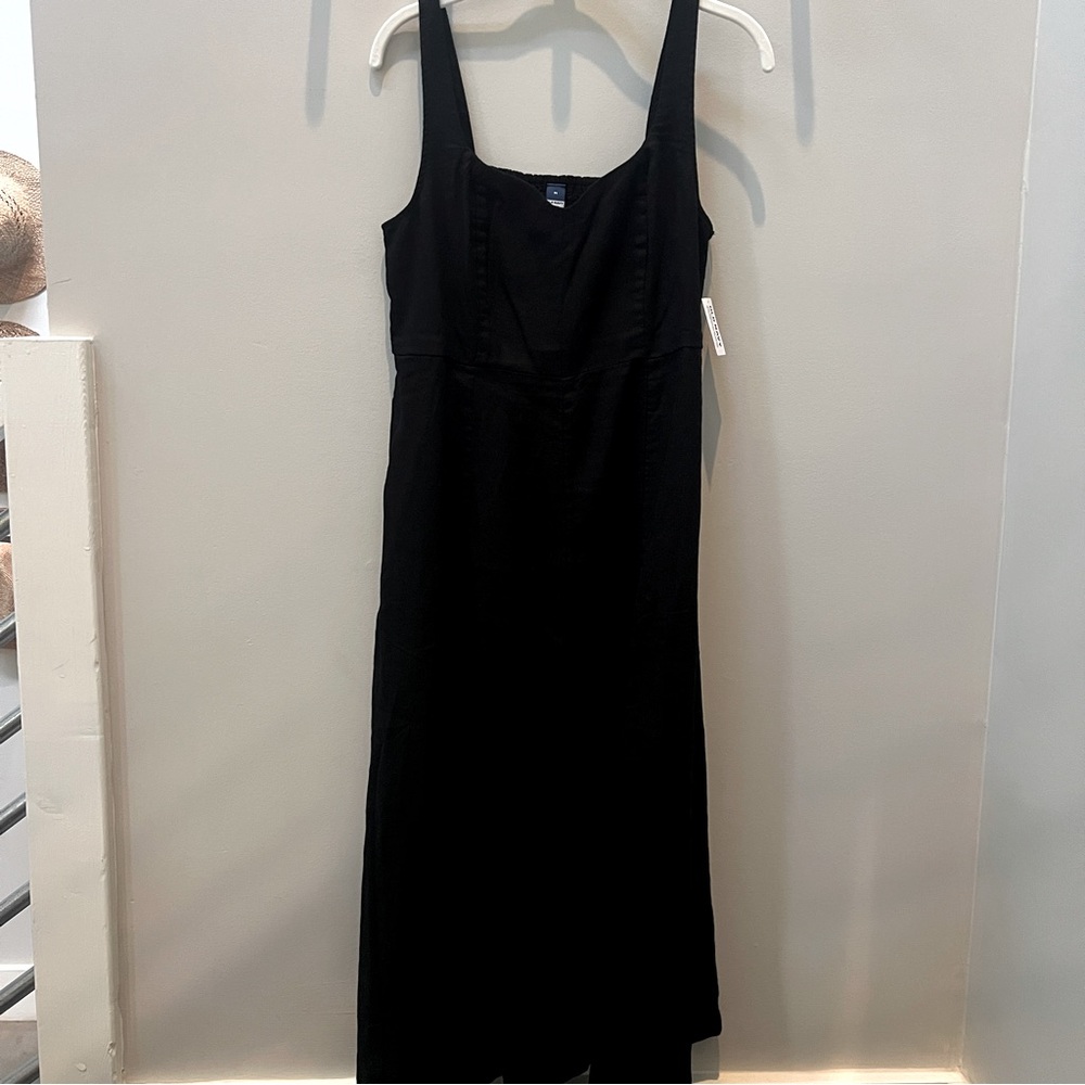 Old Navy Fit & Flare Linen Midi Dress NWT